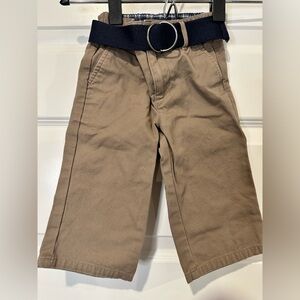 Janie & Jack Khaki Pant with Belt - EUC
